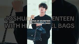 Joshua of SEVENTEEN and His CHANEL Bags [upl. by Annaegroeg]