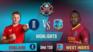 2nd T20  West Indies VS England  England Tour of West Indies 2024  HIGHLIGHTS [upl. by Acilejna]