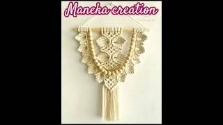 Thread work macrame  superb Ideas with thread decor  beautiful DIY creativity [upl. by Latoye243]