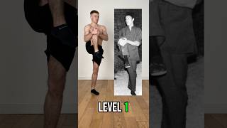 Bruce Lee skills from level 1 to 10 🐉 flexibility mobility training workout gym exercise wtf [upl. by Carlee919]