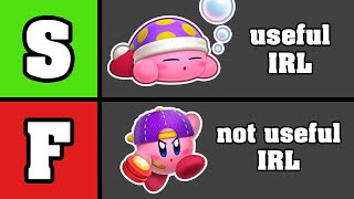 Ranking every Kirby ability by how useful it is IRL [upl. by Anirdnajela]