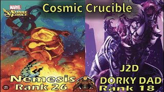 Nemesis vs Dorky DadGuppie Hunts OnslaughtMarvel Strike Force Cosmic Crucible [upl. by Bret]