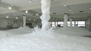 Foam FireSuppression System Initial Test [upl. by Ylurt]