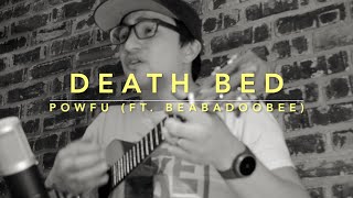 death bed  powfu feat beabadoobee Ukulele Cover [upl. by Derby]