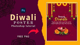 Diwali Poster Design In Photoshop For Social Media  creative Diwali Poster Design 2024 [upl. by Glennis]