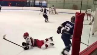 7 Minutes Of Massive Highschool Hockey Hits [upl. by Onez]