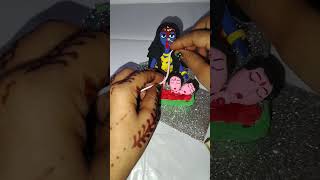 🌺🌺Kali Mata Song Special clay art video 🌺🌺 clayartidea ceramicart🌺 tribalartist youtubeshort 🌺 [upl. by Bonney902]