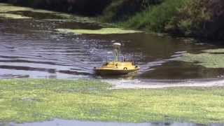 Oceanscience Z Boat 1800 with 200kHz Echosounder Surveying in Santa Barbara May 2013 [upl. by Yks925]