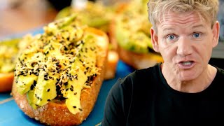 Gordon Ramsays Avocado Toast [upl. by Llenwad]