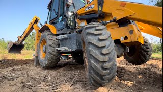 908 Minute Backhoe Loader Loading Soil In Tripper Dump [upl. by Kinna]