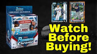 Watch Before Buying Preview of 2024 Bowman Chrome Baseball [upl. by Eeryt]