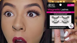 Trying Magnetic Eyelashes For The First Time  Ardell Magnetic Lashes [upl. by Urbannai876]