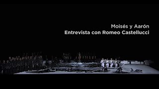 Moisés y Aarón  Entrevista a Romeo Castellucci  Teatro Real 200 años 1516 [upl. by Foulk]