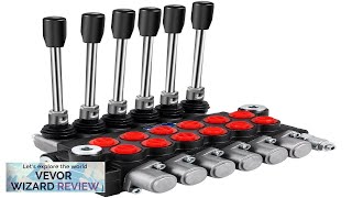 VEVOR Hydraulic Directional Control Valve 6 Spool Hydraulic Spool Valve 11 GPM Review [upl. by Ynohtnaeoj]