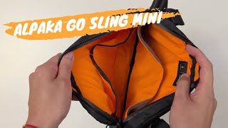 Alpaka Go Sling Mini Black VX21  Limited Edition XPac 4L [upl. by Klos]