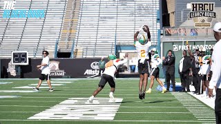 2024 HBCU Legacy Bowl Team Gaither Day 1 WR vs DB Drills 1on1s  The Bluebloods [upl. by Derwood522]