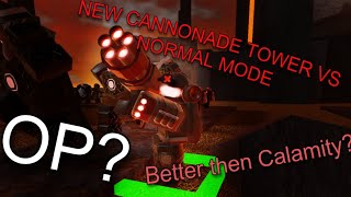 NEW CANNONADE TOWER vs NORMAL MODE  Paradigm Shift Tower Defense [upl. by Burton]