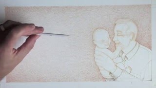 Drawing Tutorial  Colored Pencil Technique To Fill In Large Spaces [upl. by Laval]