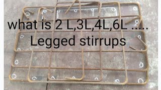 What is 2 Leggs4 Leggs stirrups 1L2L3L12L  type of stirrups Practically at site [upl. by Kandy478]