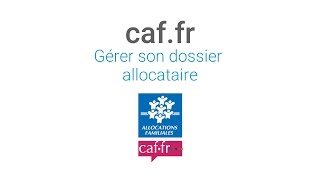 Caf Mon Compte  déclarer un changement de situation professionnelle [upl. by Aiselad687]