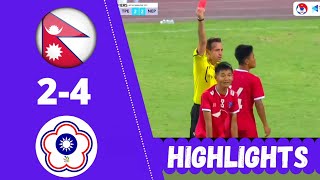 Nepal vs Chinese Taipei Match Highlights  AFC U17 Asian Cup Qualifiers 2023 [upl. by Harias]