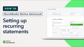 How to set up recurring statements for customers in QuickBooks Online Advanced [upl. by Atiuqin]