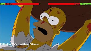 Peter Griffin vs Homer Simpson with healthbars 22 [upl. by Tull]