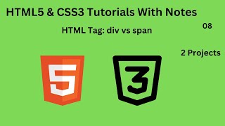 Difference between HTML div vs span tags [upl. by Vevay249]