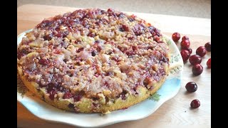 HOLIDAY CRANBERRY CRUMBLE  How to make cranberry cake for Christmas [upl. by Ardis]