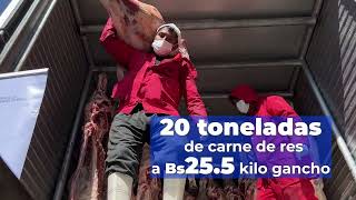 Ponemos a disposición de la población 20 toneladas de carne y 40000 unidades de pollo [upl. by Ahsienet122]