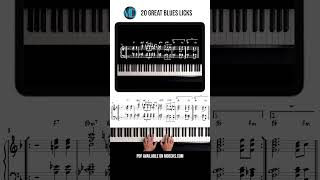 20 Great Blues Licks Exercise  Learn Jazz Piano Beginners to Advanced piano jazzimprovisation [upl. by Neros]