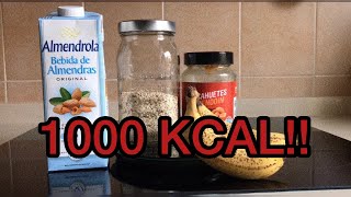 BATIDO CASERO para GANAR MASA MUSCULAR 1000 kcal [upl. by Alliehs678]