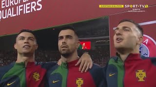 Portugal vs Slovakia National Anthem  EURO 2024 Qualifiers [upl. by Nylinej]