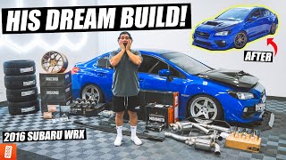 Surprising our EMPLOYEE with his DREAM CAR BUILD Full Transformation Subaru WRX 2016 [upl. by Ahtael539]