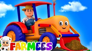 Tractors Wheels Go Round And Round  Cartoons For Kids  Nursery Rhymes For Babies By Farmees [upl. by Frazer667]