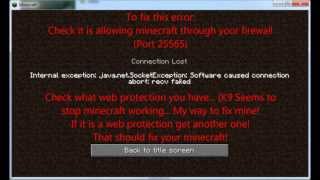 Minecraft Error Fix [upl. by Madel631]