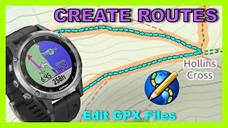 Create and Edit GPX Files  Make Routes To Use With GPS Devices [upl. by Sparke]