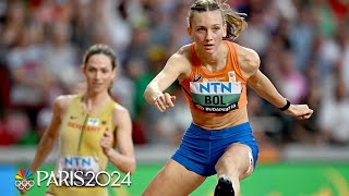 Femke Bol out for revenge dominates 400m hurdles heat at Worlds  NBC Sports [upl. by Eisso472]