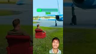 behind the aeroplane engine 😱 funny shorts react mrbeast ankushsreact [upl. by Anilac86]