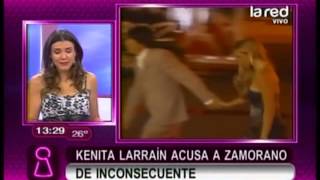 Kenita Larraín acusa a Iván Zamorano de inconsecuente [upl. by Eicam]