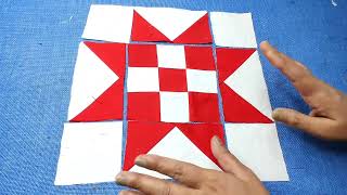 How to make easy quilt pattern cutting and stitching  Faliya ki Design  beautiful bedsheet Design [upl. by Euh]