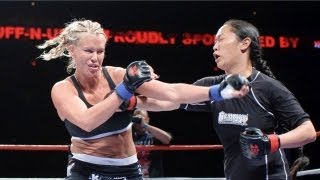 Latasha Marzolla Playboy Playmate fights Christy Tada during MMA debut at TuffNUff [upl. by Platto]