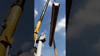 Precast Bridge beam installation process goodtools short [upl. by Demitria]