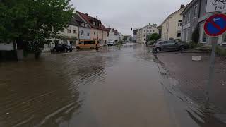 HOCHWASSER IN BAYERN Schrobenhausen 262024 [upl. by Tenner]