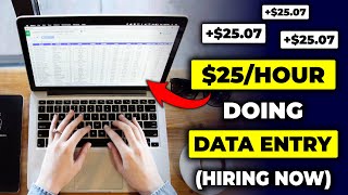 Make 25 Per Hour Doing Data Entry Jobs From Home WorldWide  Work From Home Data Entry Jobs [upl. by Featherstone]