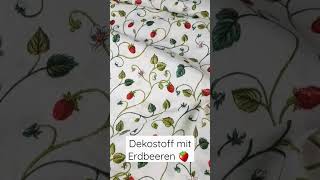 Dekostoff mit Erdbeeren Ottoman Stoff [upl. by Olwen]