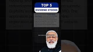 5 Best Dividend Stocks 2024  Share Market Basics For Beginners  Dividend Stocks to Buy  Stock Tak [upl. by Delsman]