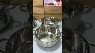 BREGHOME COOKWARE SET 8 PIECES kitchen cookwares kitchenappliance pressurecooker [upl. by Orelu64]