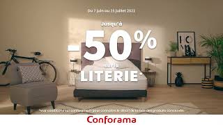 Jusquà 50 sur la literie chez Conforama [upl. by Lyndes]