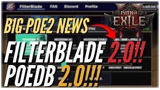 Path Of Exile  BIG POE 2 NEWS  Filter blade 20 In The Works amp POEDB2 WIP [upl. by Anawat]